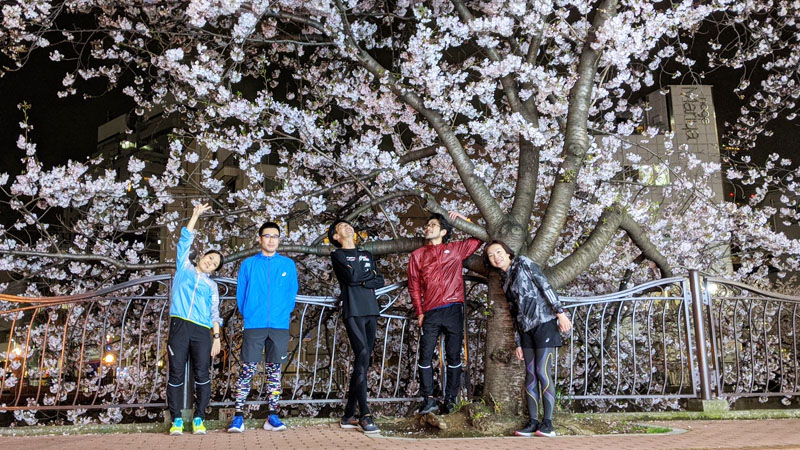 夜桜お花見ラン&ビア
